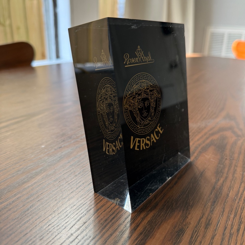 Versace X Rosenthal Acrylic Glass Collectible | Countertop/Table Display - Picture 2 of 4
